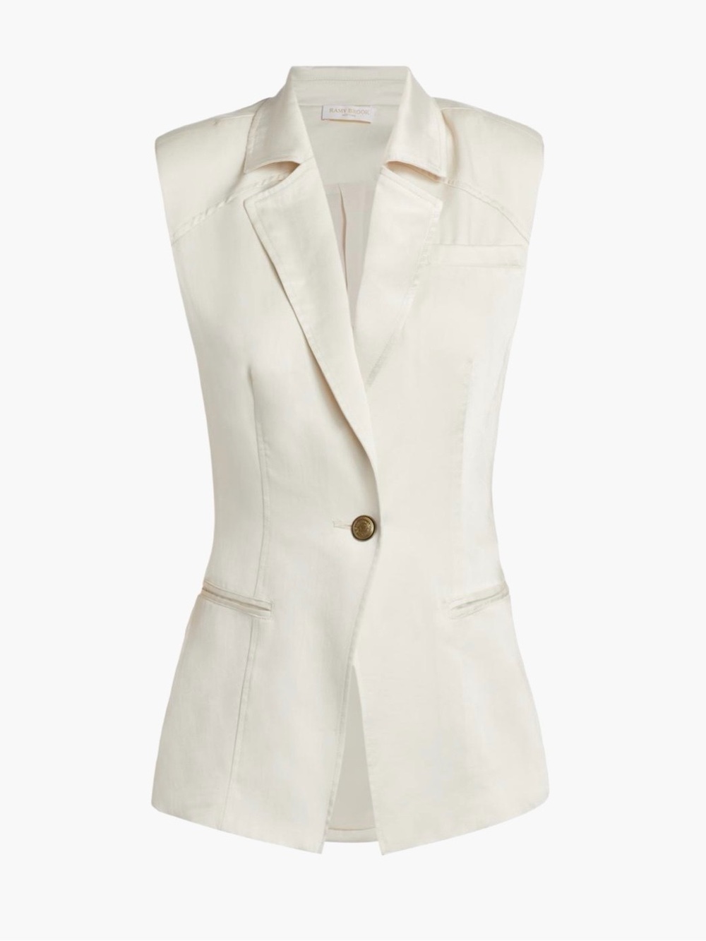 Ramy Brook Angie Satin Vest Top